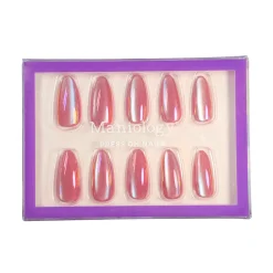 Magnetic Angel Press On Nails - Medium Almond