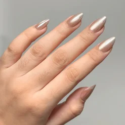 Magnetic Babydoll Press On Nails - Short Almond