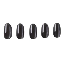 Magnetic Metal Press On Nails - Short Round
