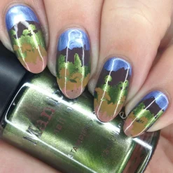 Mangrove (B438) - Metallic Green Stamping Polish