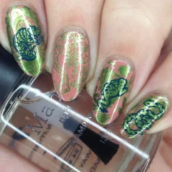Mangrove (B438) - Metallic Green Stamping Polish