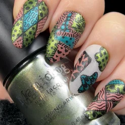 Mangrove (B438) - Metallic Green Stamping Polish