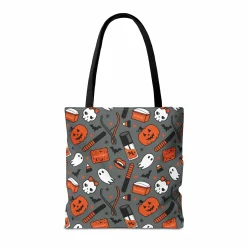 Manicured Halloween Tote Bag - Dark Grey