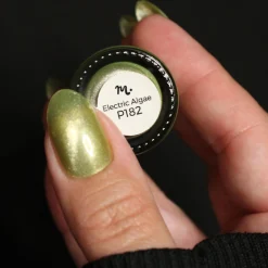 Mermaid Mirage: Electric Algae (P182) - Soft Lime Green Magnetic Nail Polish