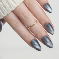 Mermaid Mirage: Midnight Riptide (P183) - Dusty Periwinkle Magnetic Nail Polish