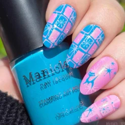 Mid Mod Blue (B548) - Cream Blue Stamping Polish