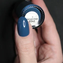 Midnight Maija (B542) - Cream Blue Stamping Polish