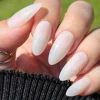 Milk Press On Nails - Medium Almond