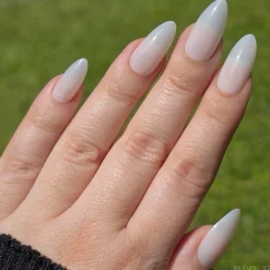 Milk Press On Nails - Medium Almond