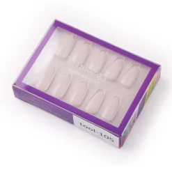 Milk Press On Nails - Medium Almond