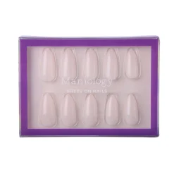 Milk Press On Nails - Medium Almond