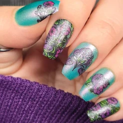 Morning Glory (M666) - Nail Stamping Plate