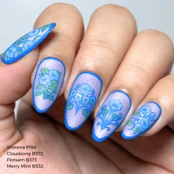 Morning Glory (M666) - Nail Stamping Plate