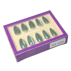Moss Press On Nails - Medium Almond