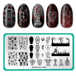 Mourning Mist (M516) - Nail Stamping Plate