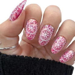 Mystic Woods: Earthly Medallions/Nature's Kaleidescope (m133) - Nail Stamping Plate