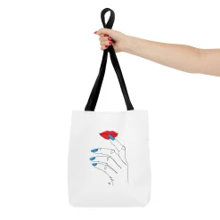 Nail Line Art Tote Bag