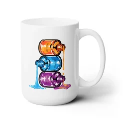 Nail Polish Bottles Ceramic Coffee Mug 15oz