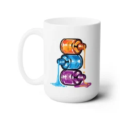 Nail Polish Bottles Ceramic Coffee Mug 15oz