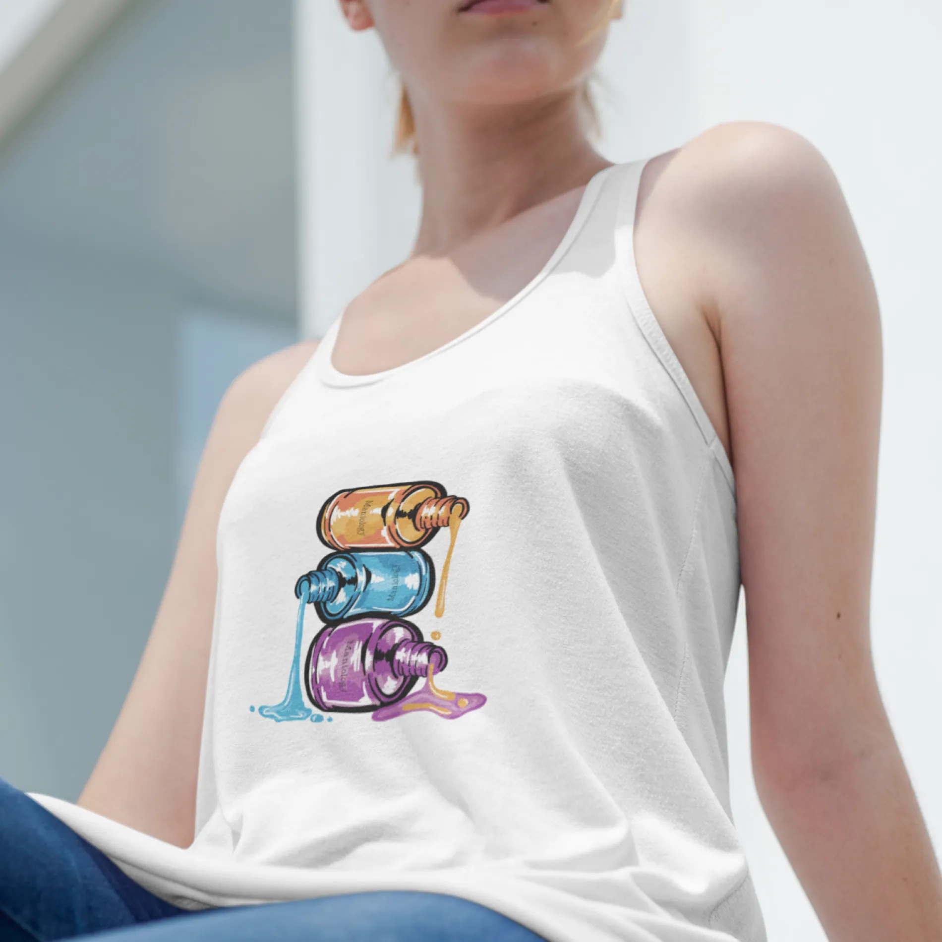 Nail Polish Bottles - Jersey Tank Top
