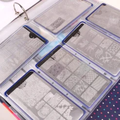 Nail Stamping Plate Storage Binder Refill - 10 Sheets Rectangular