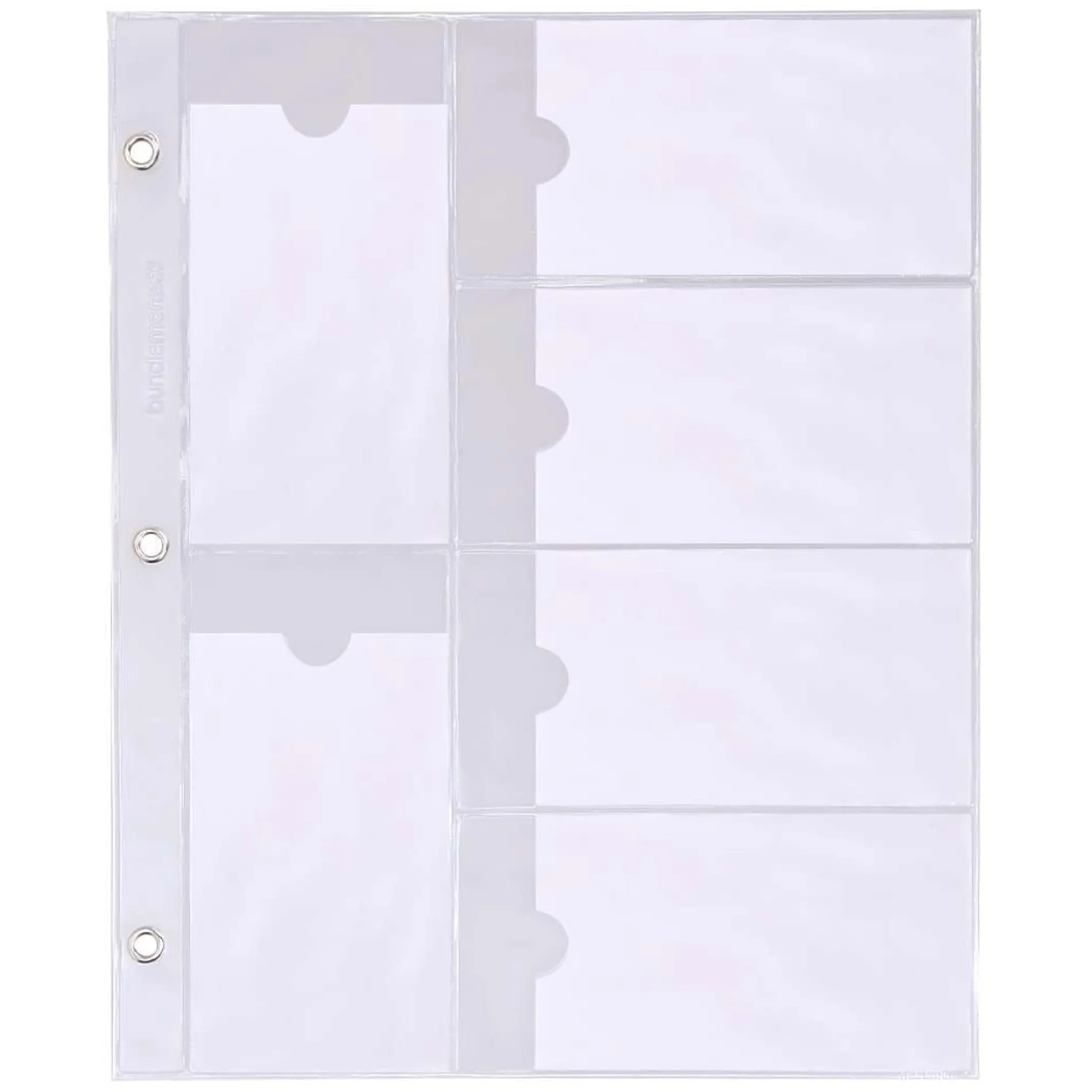 Nail Stamping Plate Storage Binder Refill - 10 Sheets Rectangular