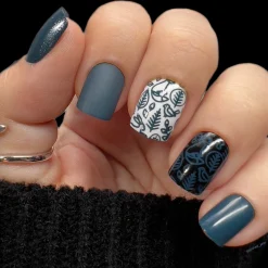 Night Forest: Dusk (B300) Dark Blue Stamping Polish