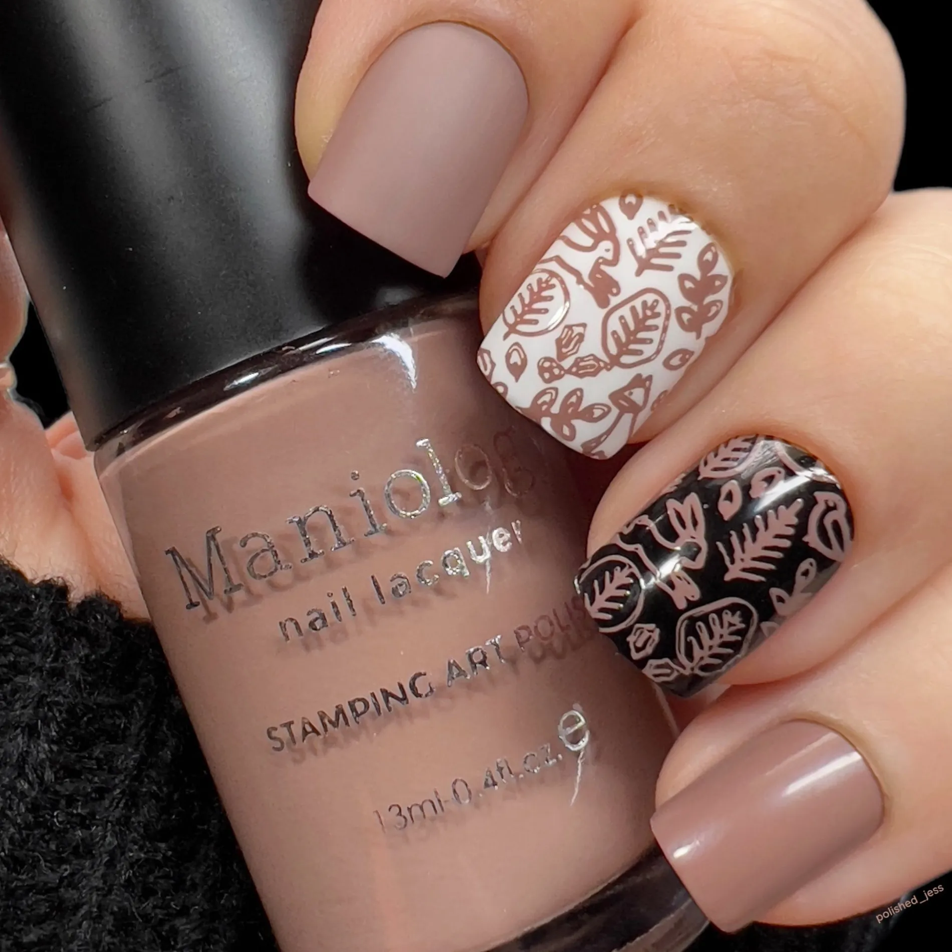 Night Forest: 3-Piece Cream Stamping Art Polish Set