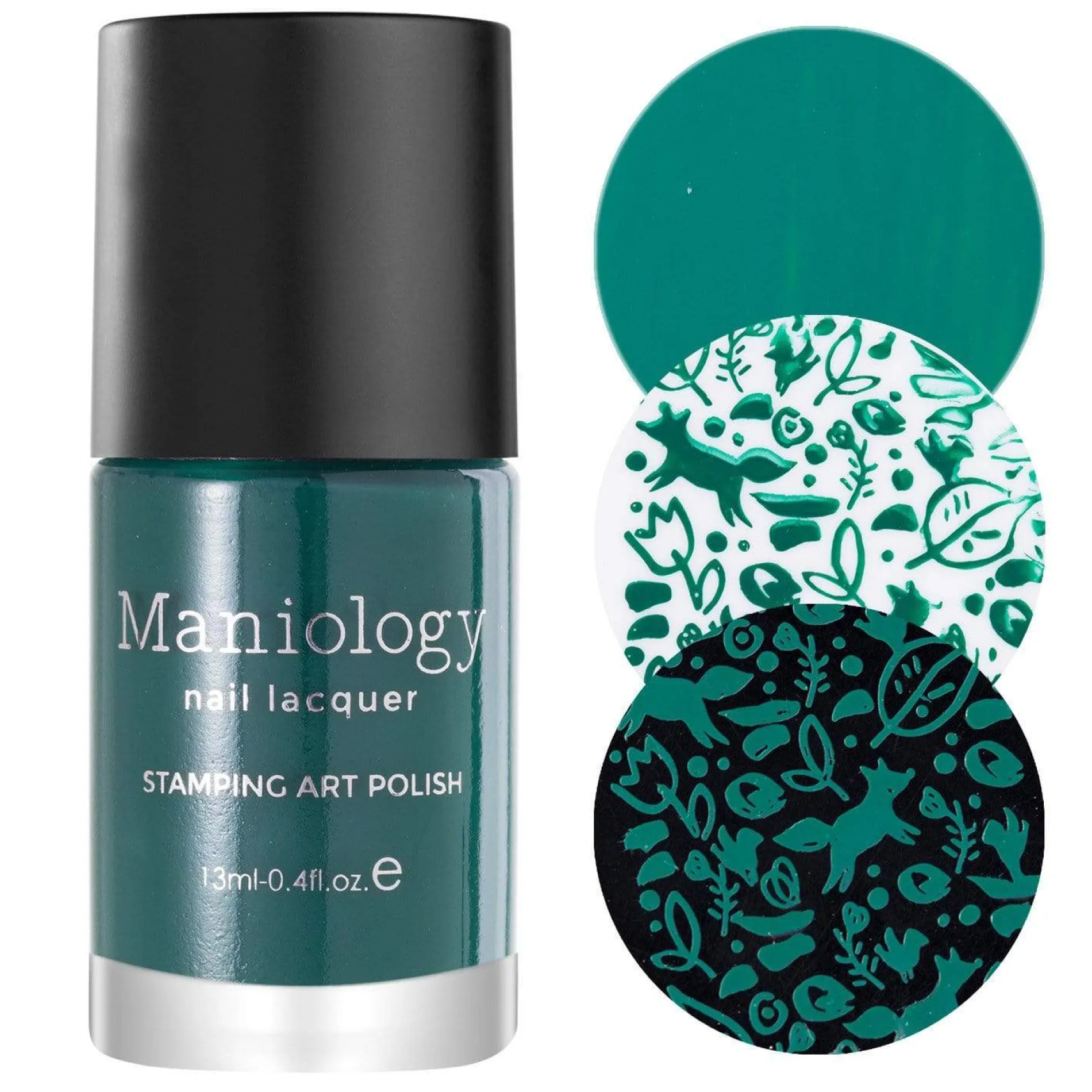 Night Forest: 3-Piece Cream Stamping Art Polish Set