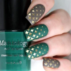 Night Forest: Pine (B298) Emerald Green Stamping Polish