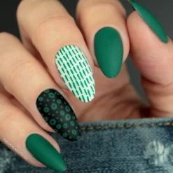 Night Forest: Pine (B298) Emerald Green Stamping Polish