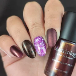Nightshade: 3-Piece Gold Shimmer Stamping Polish Set