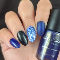 Nightshade: Shadowveil (B526) - Purple With Gold Shimmer Stamping Polish