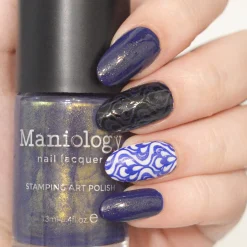 Nightshade: Shadowveil (B526) - Purple With Gold Shimmer Stamping Polish