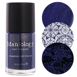Nightshade: Shadowveil (B526) - Purple With Gold Shimmer Stamping Polish