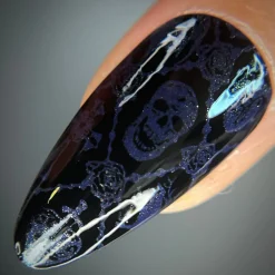 Nightshade: Shadowveil (B526) - Purple With Gold Shimmer Stamping Polish