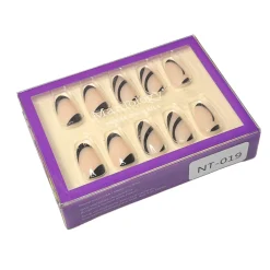 Noir Waves Press On Nails - Short Round