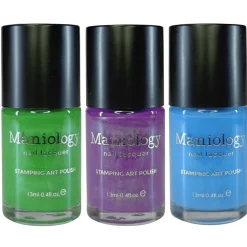 Northern Gleam: 3-Piece Pearl Cream Stamping Polish Set