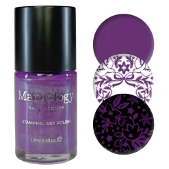 Northern Gleam: 3-Piece Pearl Cream Stamping Polish Set