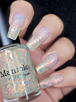 Ocean Crush: Ripple (P148) - Iridescent Orange/Gold Jelly Flakies Nail Polish