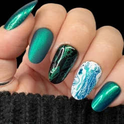Ocean Floor (B483) - Duochrome Dark Teal Stamping Polish