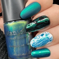 Ocean Floor (B483) - Duochrome Dark Teal Stamping Polish