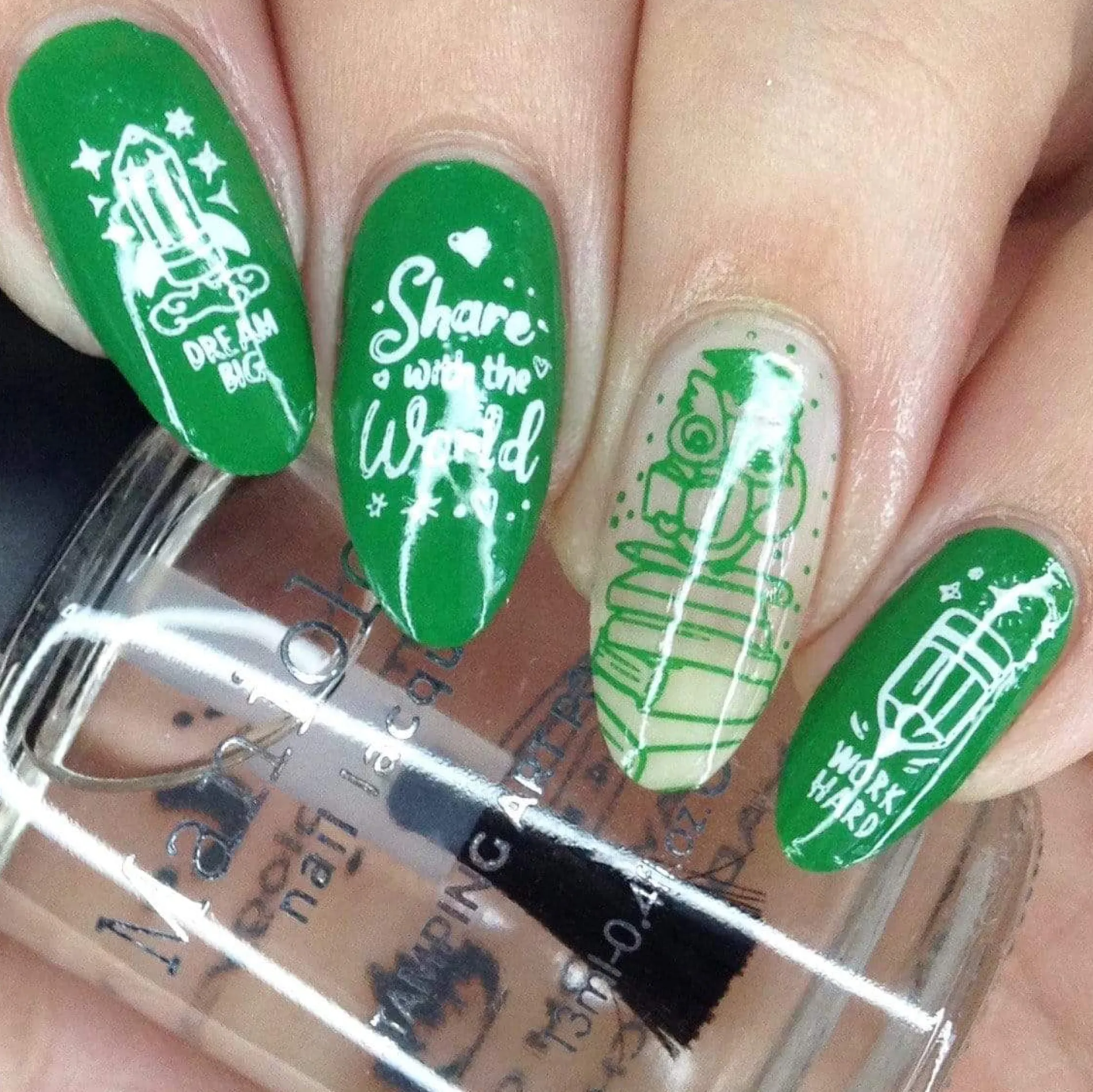 Optimism (B399) - Green Stamping Polish
