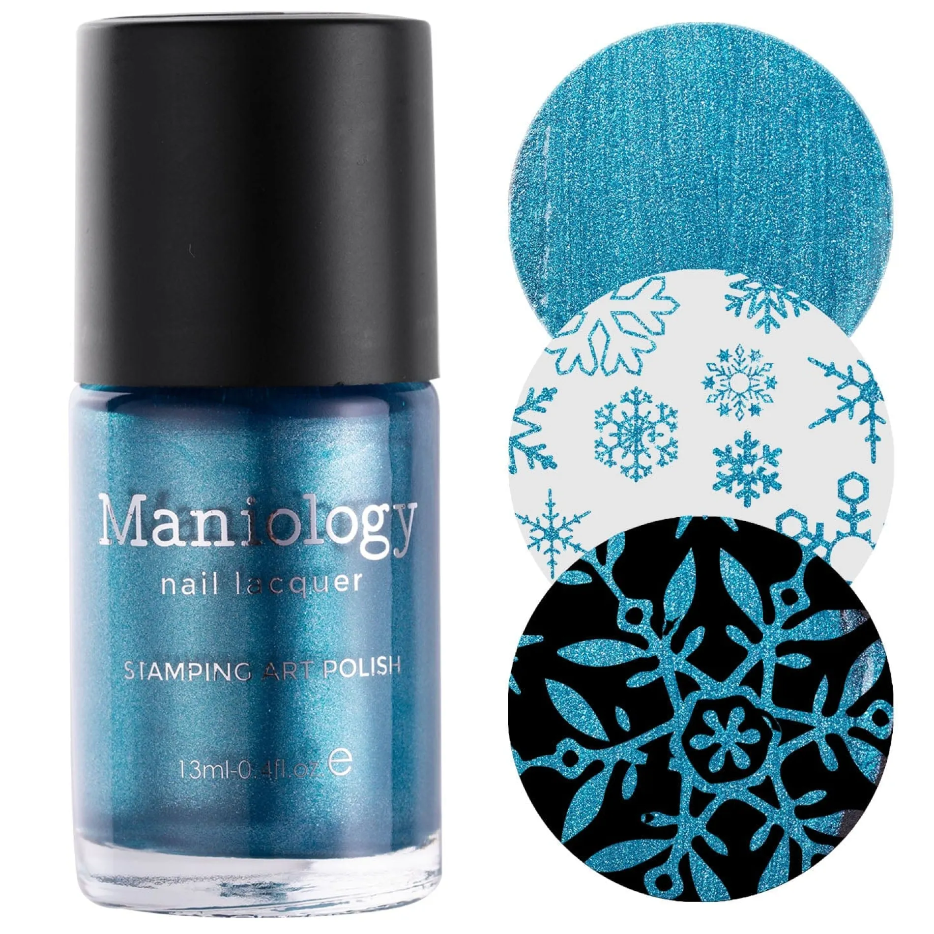 Parade: North Pole (B459) - Blue Metallic Stamping Polish