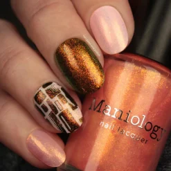 Pau Hana: Fuzzy Navel (P132) - Sheer Pink Flakie Nail Polish