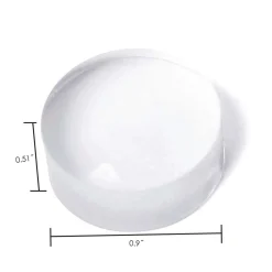 2pc Clear Silicone Replacement Heads for Dual Ended Clear Stamper (Small - 0.9in)