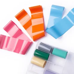 10pc Cream Colored Nail Art Foil Sheets Set