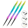 3pc Detailing Brush Set w/ Rainbow Gradient Acrylic Handles