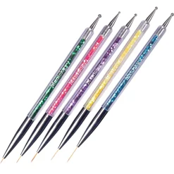 5pc Double Ended Dotting Tool and Detail Liner Brush Set