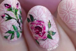 8pc Dual Sided Nail Art Brush and Dotting Tool Set - Cute Turquoise